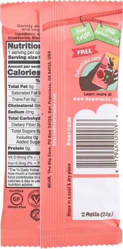 Bear ApplePear Strawberry Fruit Rolls 07 oz - Image 4