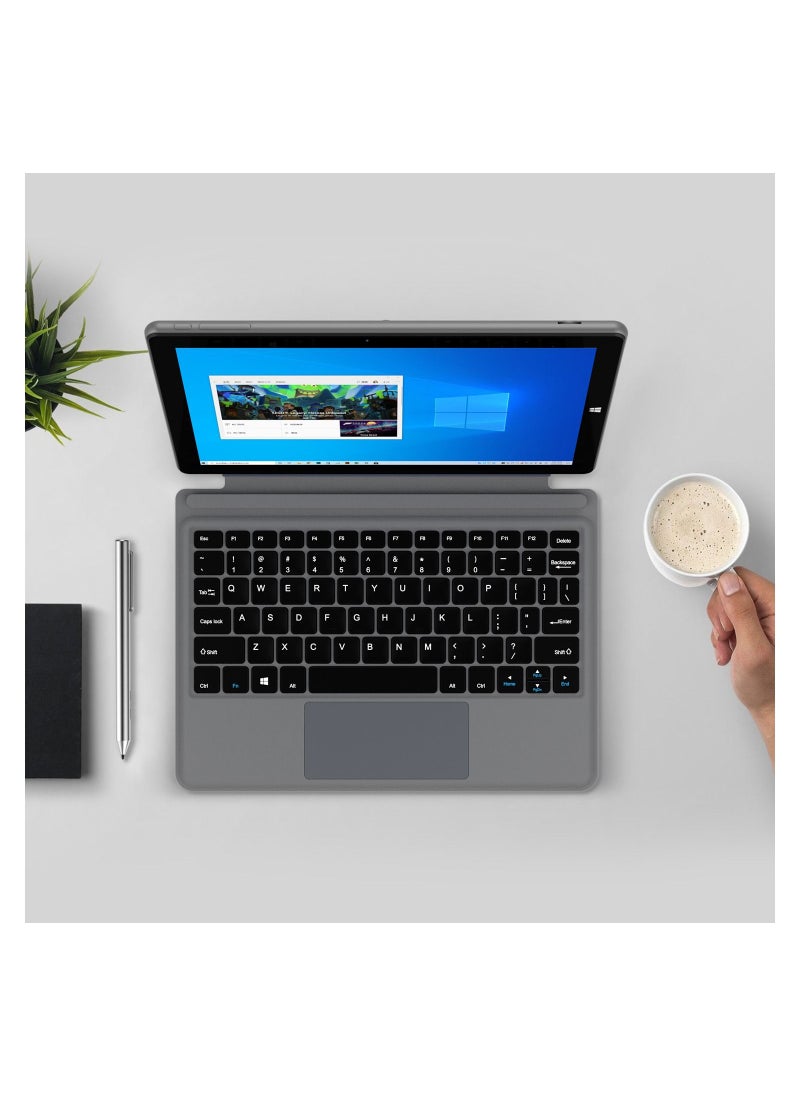 iWork 20 Pro 2-In-1 Laptop Touchscreen With 10.5-Inch Display, Celeron N4120 Processor / 8GB RAM / 128GB ROM / Grey
