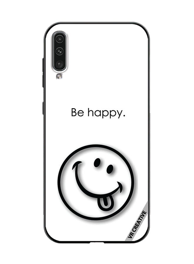 VR CREATIVE Protective Case Cover For Samsung Galaxy A50/A50s Be Happy Design Multicolour - Image 1