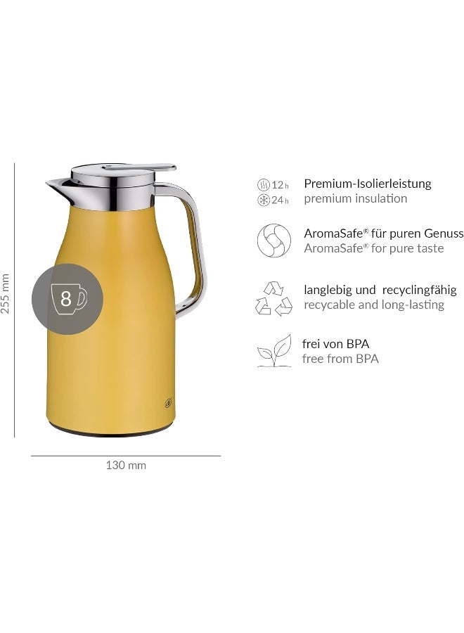 Alfi Skyline Tea Flask S.Mustard 1L Chrome - Image 3