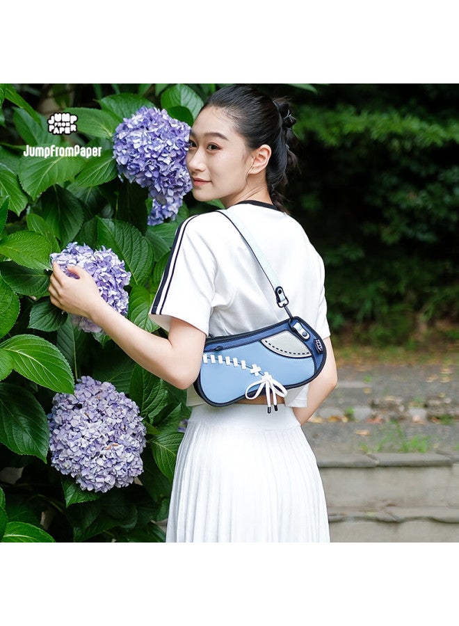 Jumpfrompaper [new Year Gift] Dune Bag Commuter Underarm Bag Crossbody Bag Women's Bag Shoulder Bag Gift Ice Blue