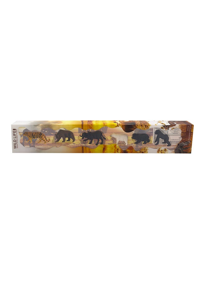 Galaxy - Galaxy 6-Pack Nature World Wild Animals Toy Set | Realistic Mini Wildlife Figures | Safari Animal Playset for Kids - Image 1