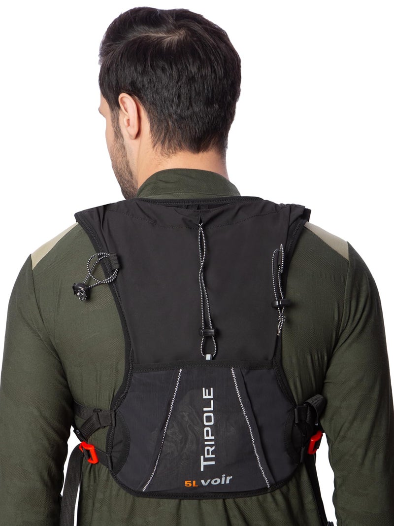 Tripole Voir Hydration Bag and Backpack for Trail Running and Cycling | 5 litres (Combo - 2L Bladder & 2 x Soft Flask) - Image 1