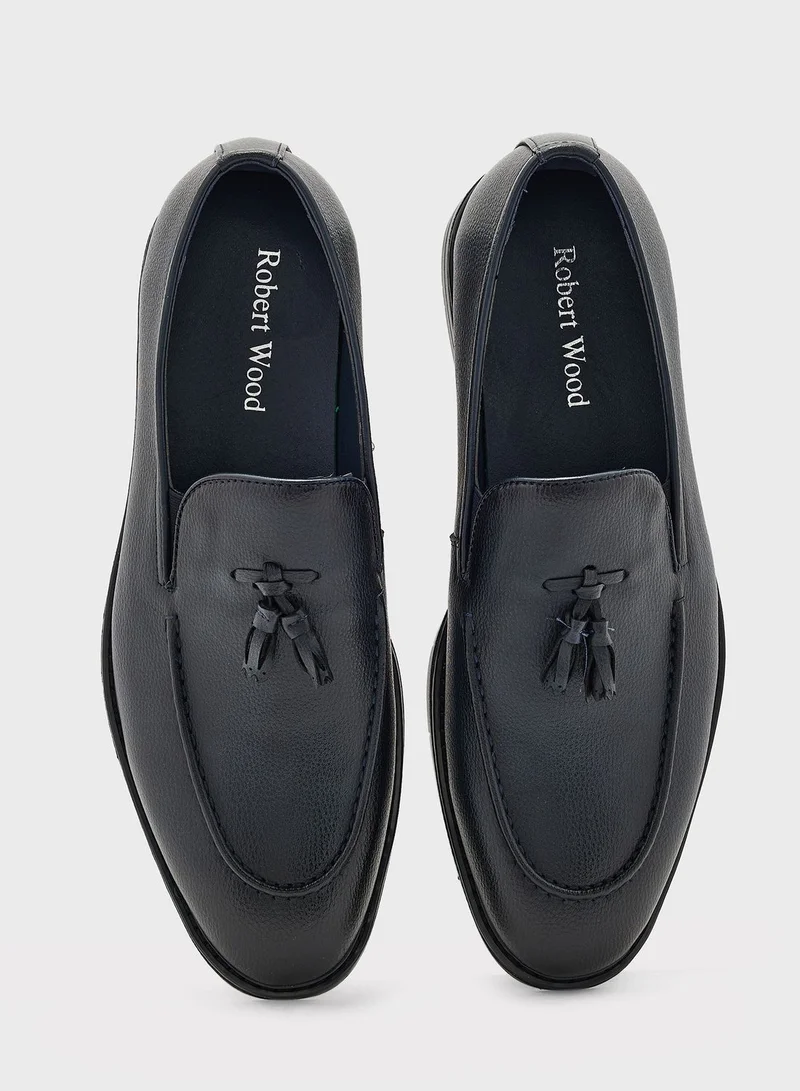 Robert Wood Tassel Details Formal Slip Ons