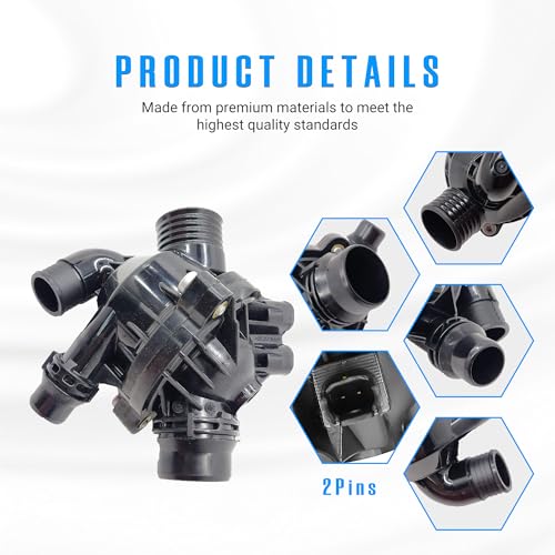 NOVAPARTS 11537601158 Thermostat Housing Assembly for BMW X1 X5 X6 135i 335i 128i 135is 335is 2011-2015 3.0L L6 - Image 4