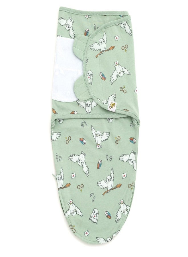 Harry Potter Hedwig Owl Newborn Baby Boys 3 Pack Swaddle Sacks Green/Maroon White 3-6 Months - Image 2