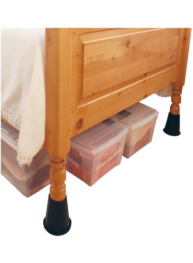 Range Kleen رانج كلين WWK0562 فواصل تحت السرير سوداء 4 عبوات بارتفاع 5.5 بوصة - Image 2