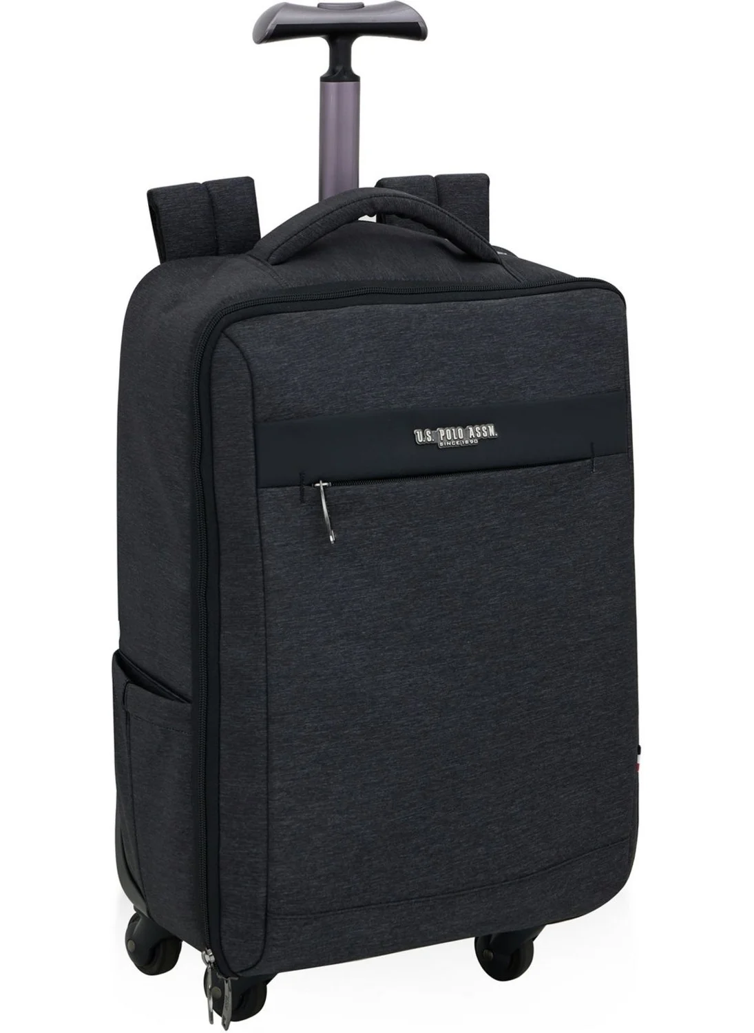 U.S. Polo Assn. 23679 Large Volume Travel Backpack with Wheels, Smoked