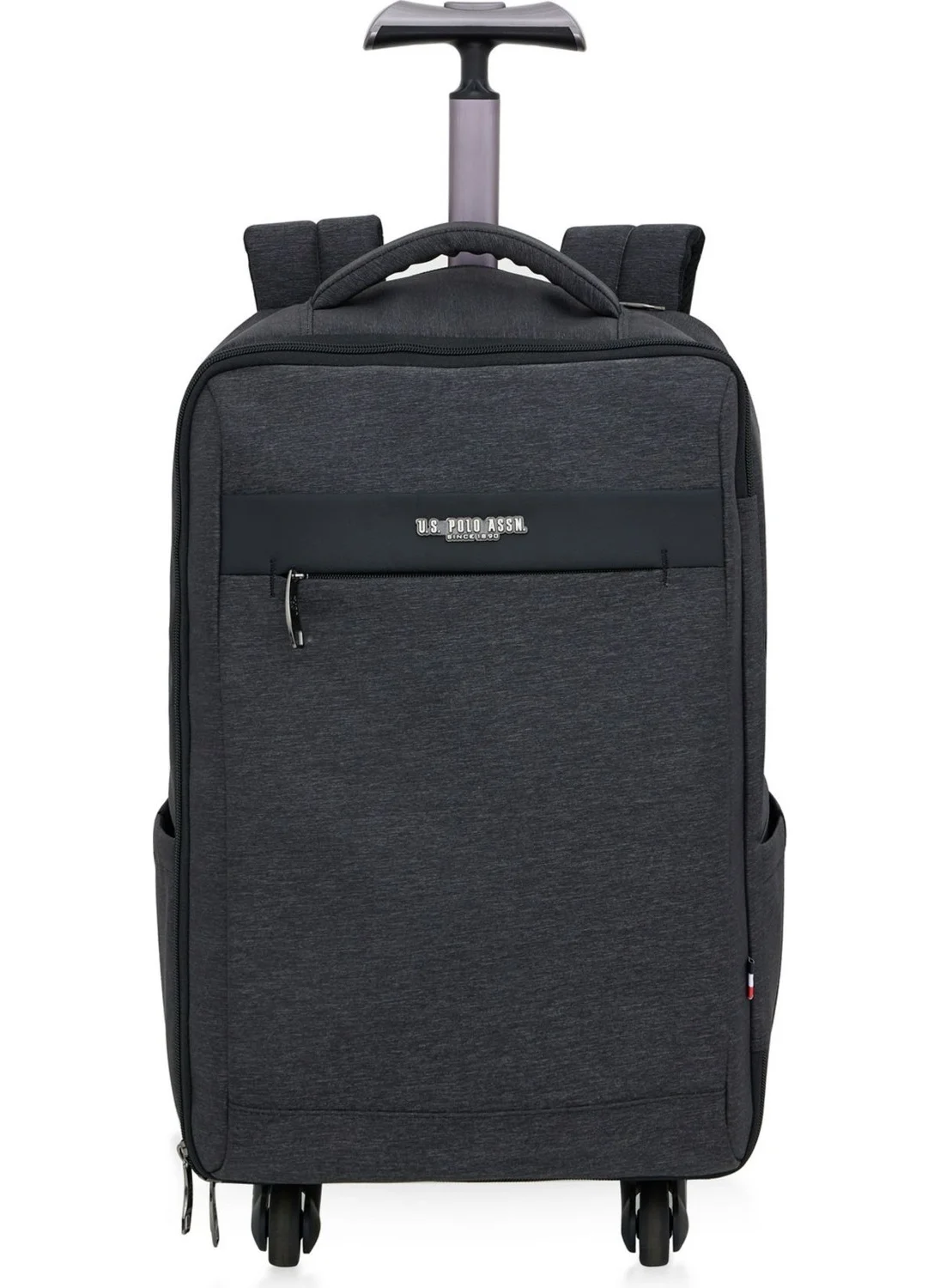 U.S. Polo Assn. 23679 Large Volume Travel Backpack with Wheels, Smoked