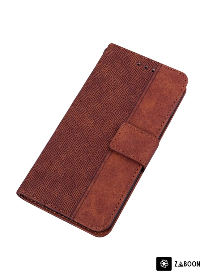 Zaboon Protective Case For OnePlus Nord CE 2 Lite 5G Geometric Embossed Leather - Image 5