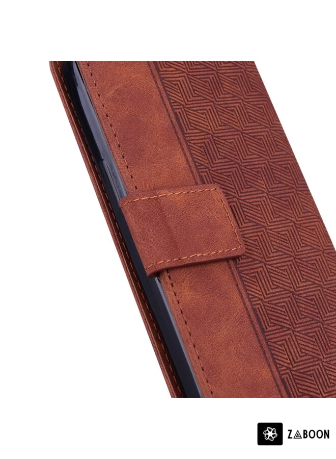 Zaboon Protective Case For OnePlus Nord CE 2 Lite 5G Geometric Embossed Leather - Image 4