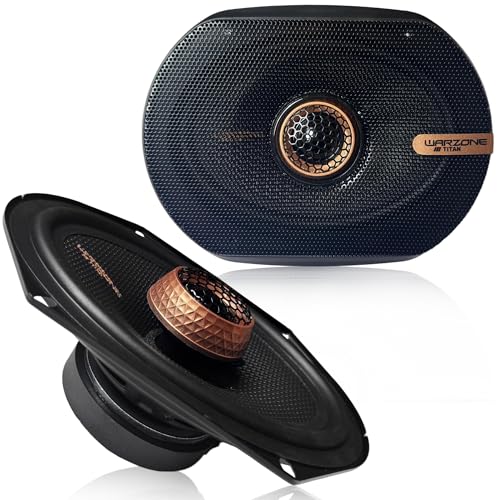 Warzone 2X WZ68PTi 6x8-Inch Super Coaxial Speaker Pair, 4 Ohm, 480W Max, 160W RMS, 92dB Sensitivity, Ferrite Woofer & PEI Dome Tweeter for Pro Car Audio - Image 1