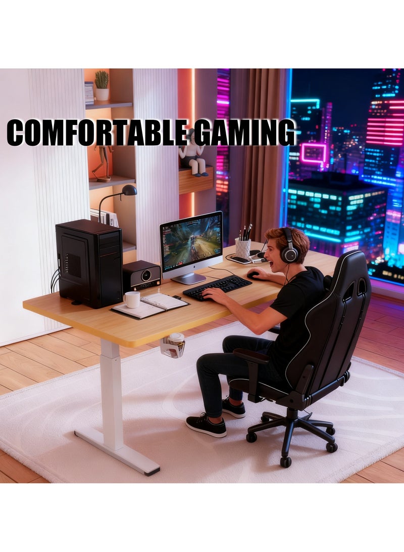 CHIYLE Dual Motor Electric Height Adjustable Standing Desk Smart Sit Stand Table for Home Office with Memory Control Panel - Image 5