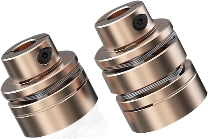 Flange Coupling LED D34L33/45 Flexible Motor Shaft Coupler Aluminium Diaphragms Universal Joint for 3D Printer Cardan Rc(LED2-B-D34L45-5X11) - Image 1