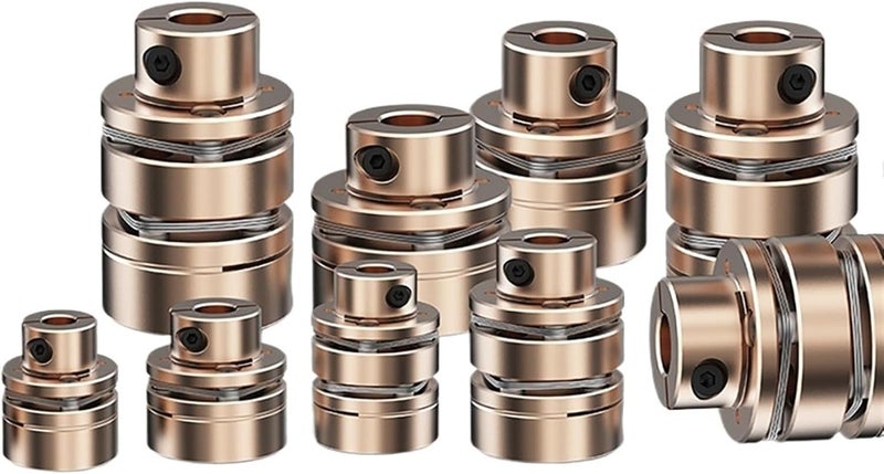 Flange Coupling LED D34L33/45 Flexible Motor Shaft Coupler Aluminium Diaphragms Universal Joint for 3D Printer Cardan Rc(LED2-B-D34L45-5X11) - Image 2