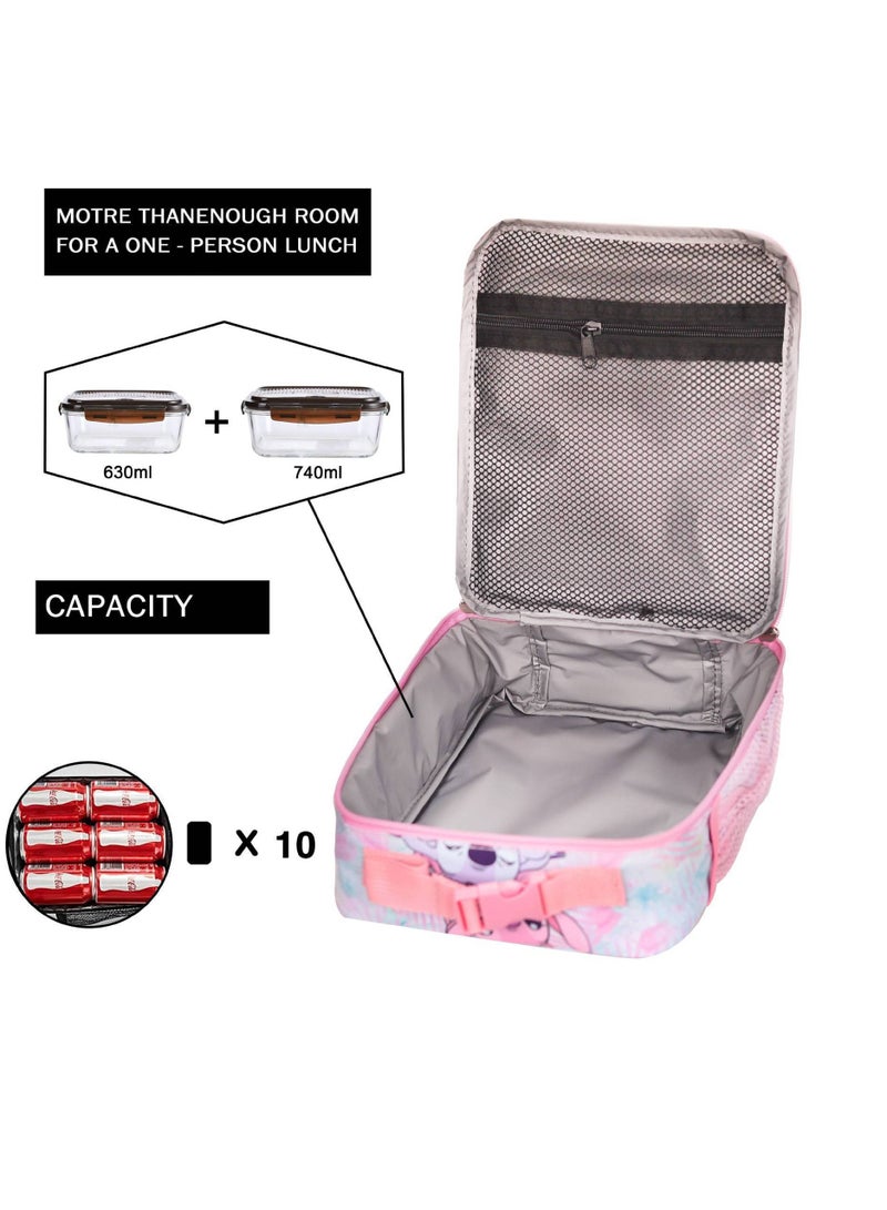 ستيتش حقيبة ظهر ستيتش كارتونية لطلاب المدارس الابتدائية والثانوية، مقاس 30*40*17 سم + حقيبة غداء 21*26*11 سم + حقيبة أقلام - Image 4