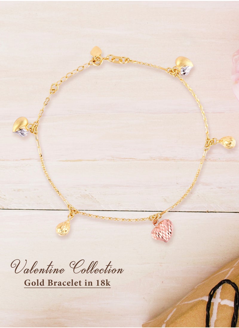 BAFLEH JEWELLERY - 18k Gold Heart Bracelets as Gifts - Image 1