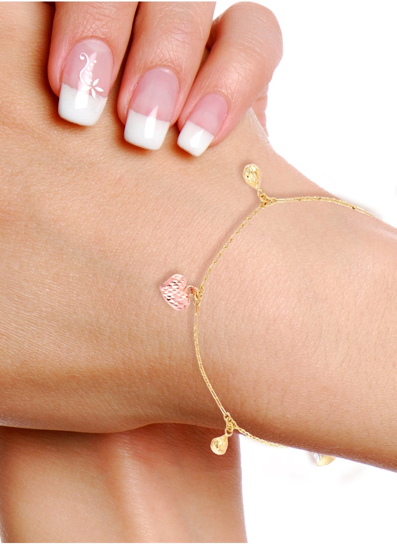 18k Gold Heart Bracelets as Gifts - pzsku/ZA937800F2C591C838AC4Z/45/_/1706771991/bd9233c6-8bc6-473d-b7be-3a28832c74b7