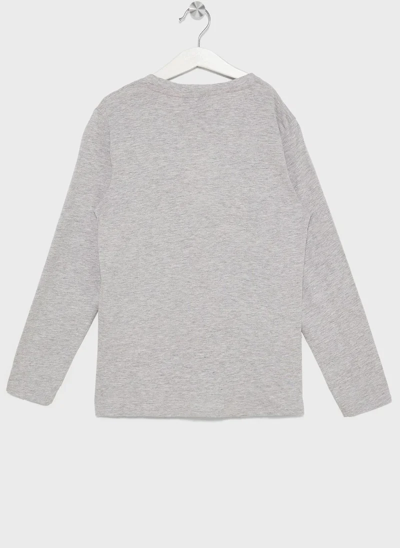 ناسا Nasa Boys Printed Long Sleeve T-shirt and Pant Set