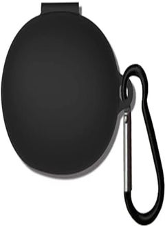 Generic Silicone Wireless Waterproof Protective Sleeve Charging Box with Keychain for Realme Pads Q2 (Black) 