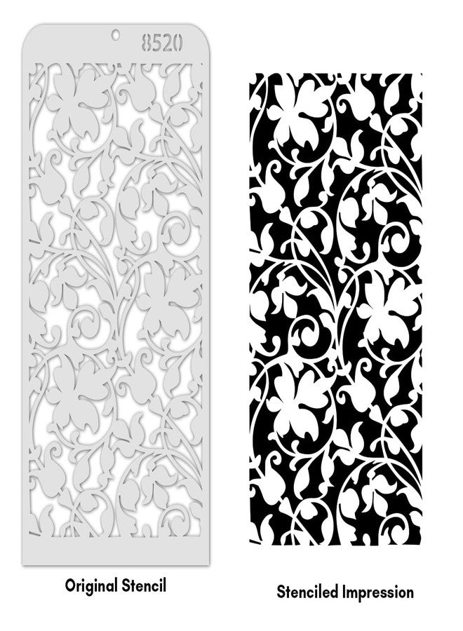 iCraft Decorative Layering Template Stencil i-8520 Size 4" x 8" Re-Usable Used for Painting, Journaling, Mix-Media, Wall Painting and Other Decorative Purposes. Pack of 1 Pcs - Image 2