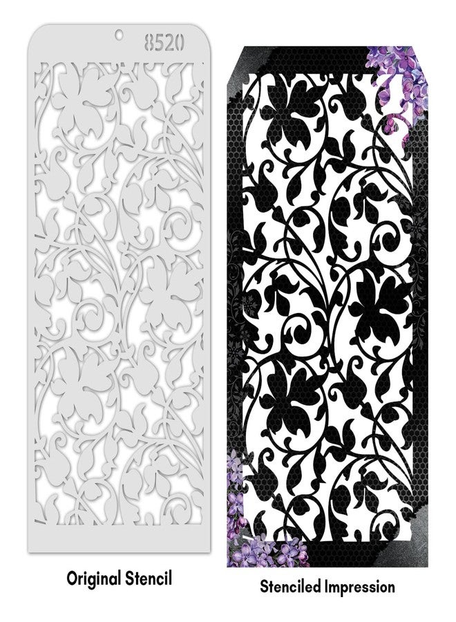 iCraft Decorative Layering Template Stencil i-8520 Size 4" x 8" Re-Usable Used for Painting, Journaling, Mix-Media, Wall Painting and Other Decorative Purposes. Pack of 1 Pcs - Image 3