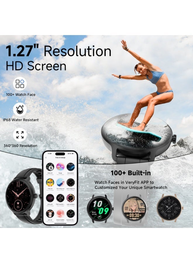 TANMASHI Smart Watch Men Waterproof Fitness Tracker Wireless Call Premium Smartwatch, Black - Image 2