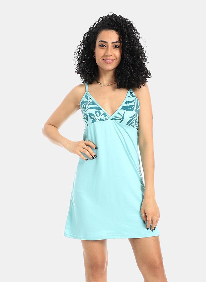 kady Printed Sleepshirt With Spaghetti Straps - Image 1
