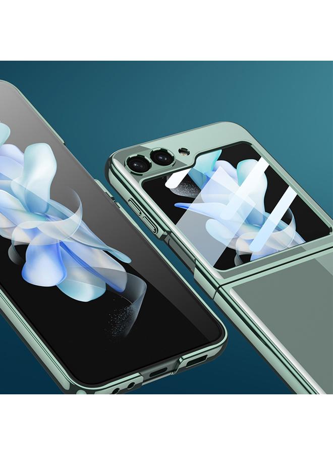 erorex For Samsung Galaxy Z Flip6 / Flip7 Fe Integrated Electroplating Full Coverage Phone Case(Transparent) - Image 3