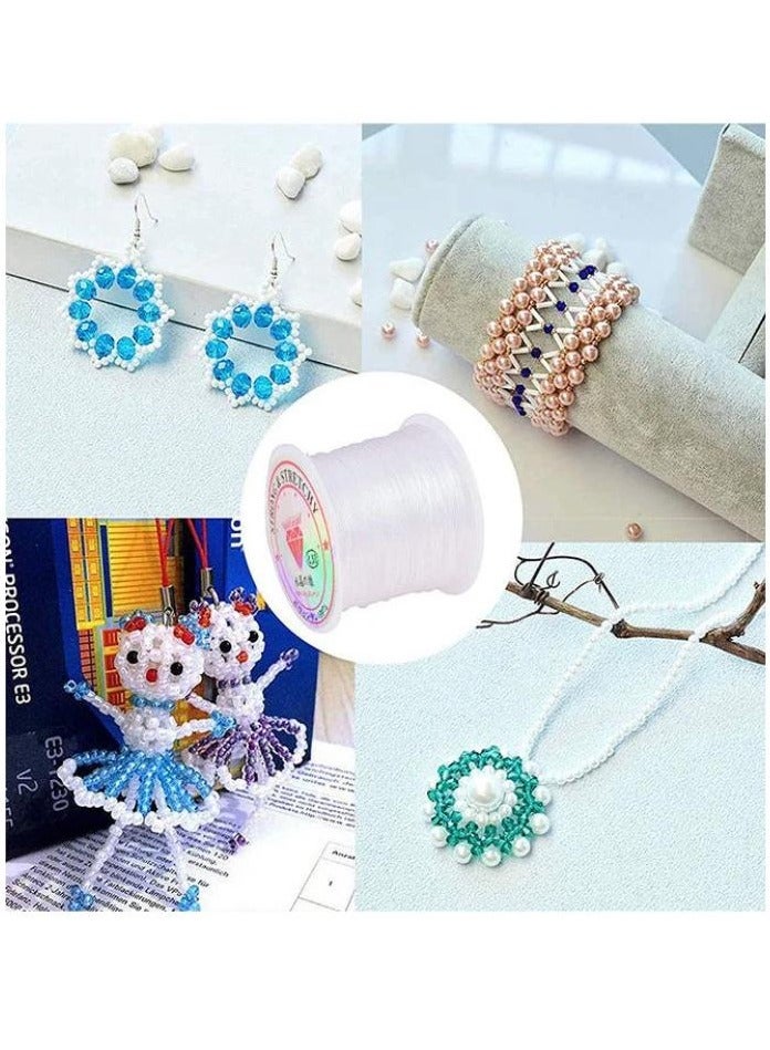 MARAH TOYS 4-Piece Jewelry Cord Elastic Bracelet Rope Crystal Beading 5x5x4cm - Image 3