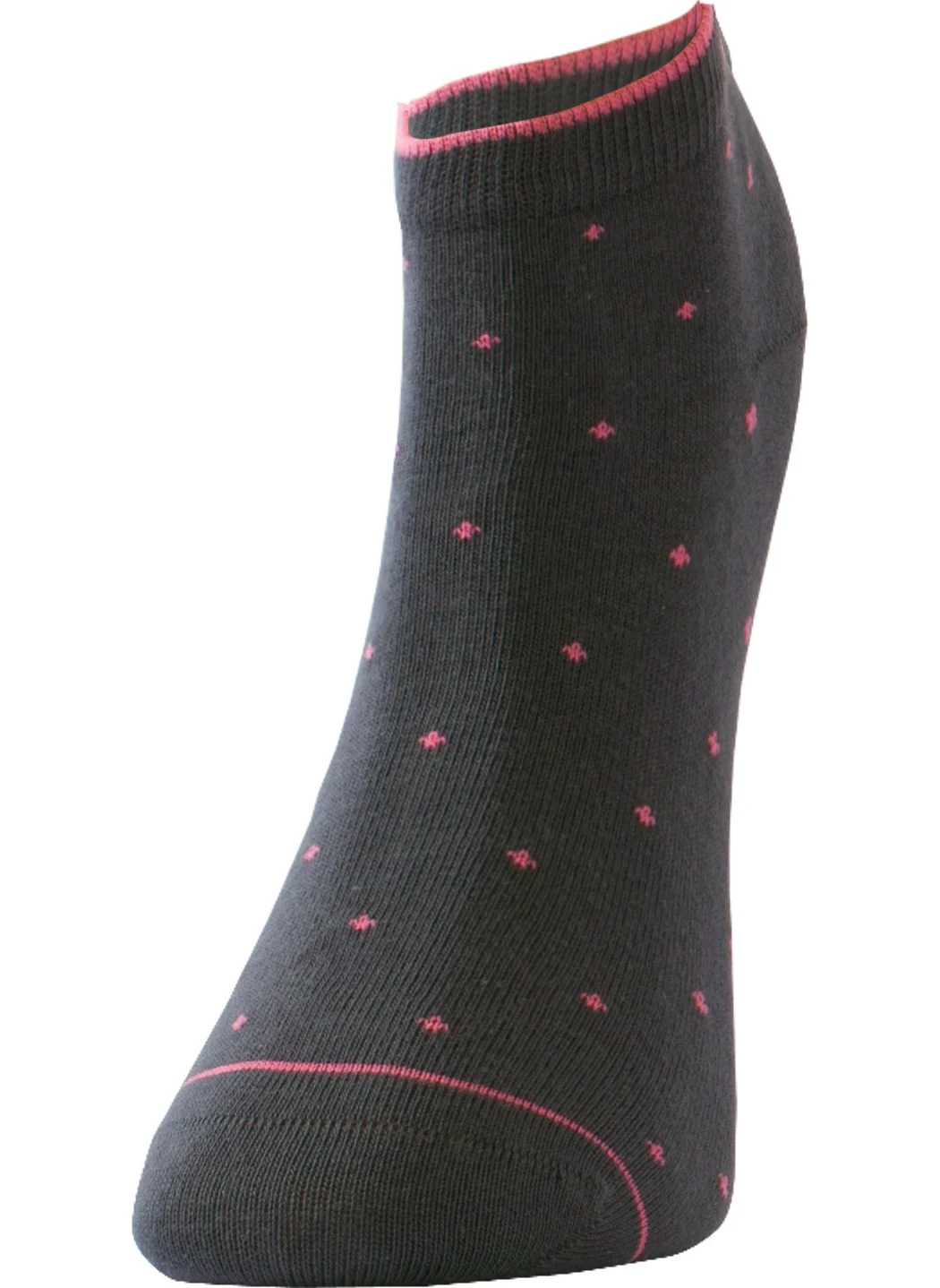 The Don Polka Dot Women's Booties Socks Smoked Pink