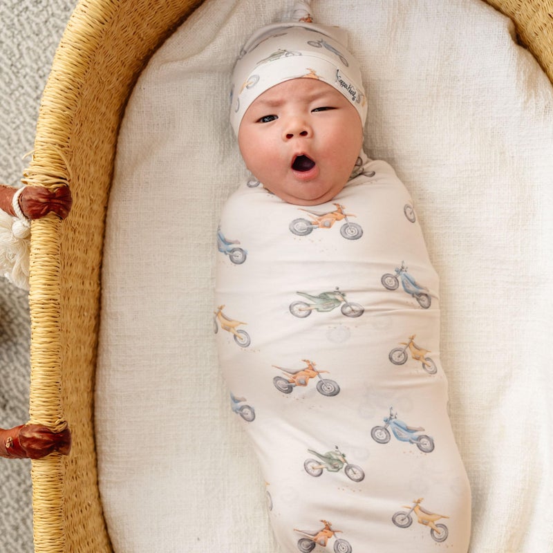 Copper Pearl Large Premium Knit Baby Swaddle Receiving Blanket Ryder - Image 5