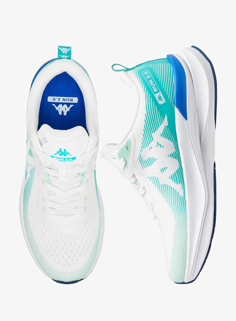 كابا أحذية رياضية نسائية بتفاصيل شعار وإغلاق برباط - رن . - Image 3