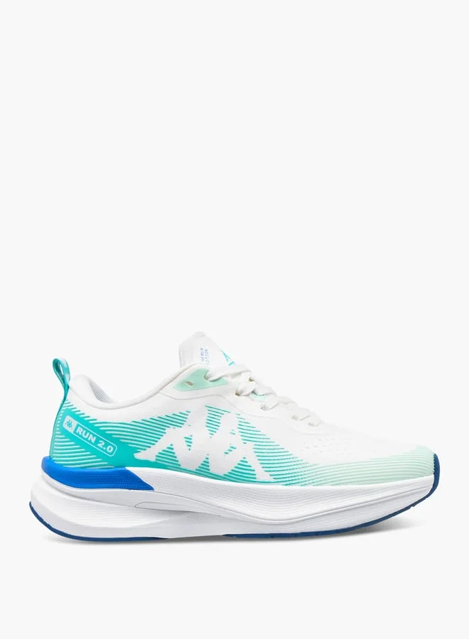 Kappa Women's Logo Detail Sports Shoes with Lace-Up Closure - RUN 2.0
