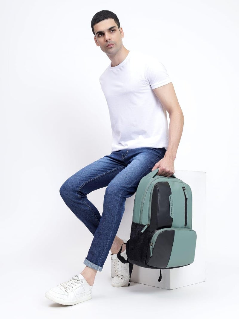 HOT SHOT BAGS VINTAGE SERIES 1396 32L FAUX LEATHER WATER RESISTANT Trolly sleeve LAPTOP BACKPACK|MEN & WOMEN | OFFICE BACKPACK | COLLEGE BACKPACK - Image 3