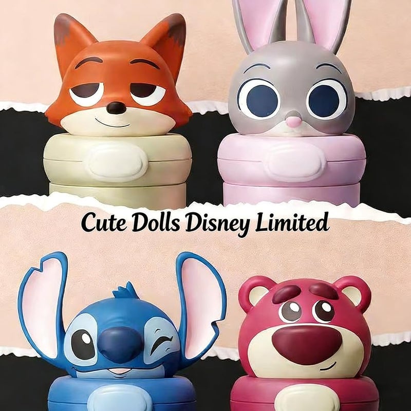 Miniso Disney Cartoon Portable Insulated Cup - Judy, Nick & Stitch, Cute and Exquisite, Perfect for Collection and Gifting as Birthday or Easter Presents (Lotso Bear) - Image 3