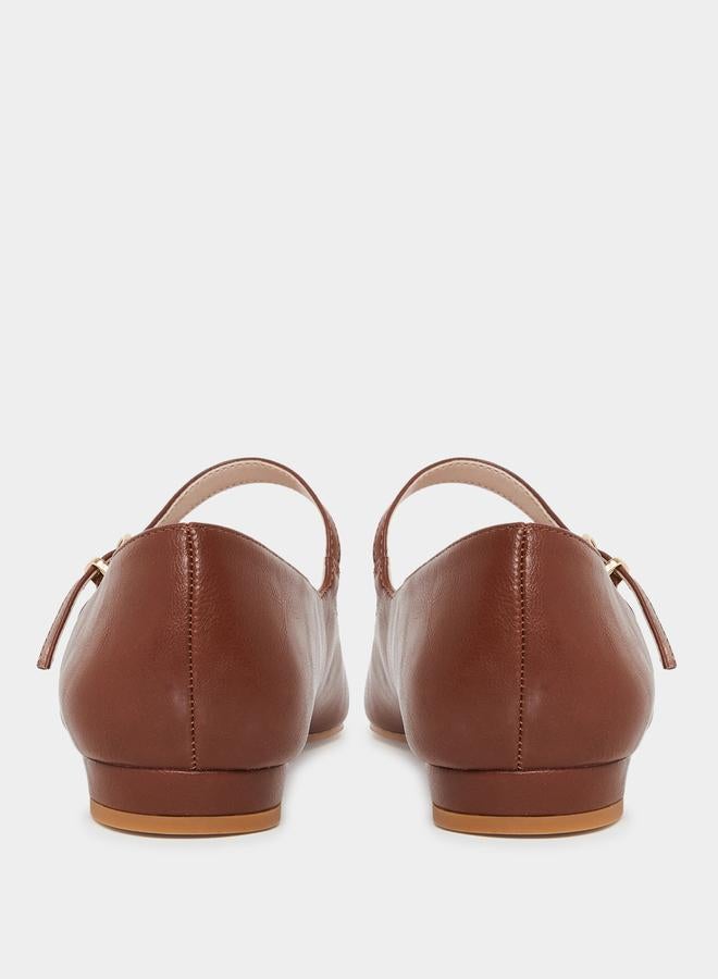 ريد حذاء فلات بمقدمة مدببة وإبزيم - Image 4