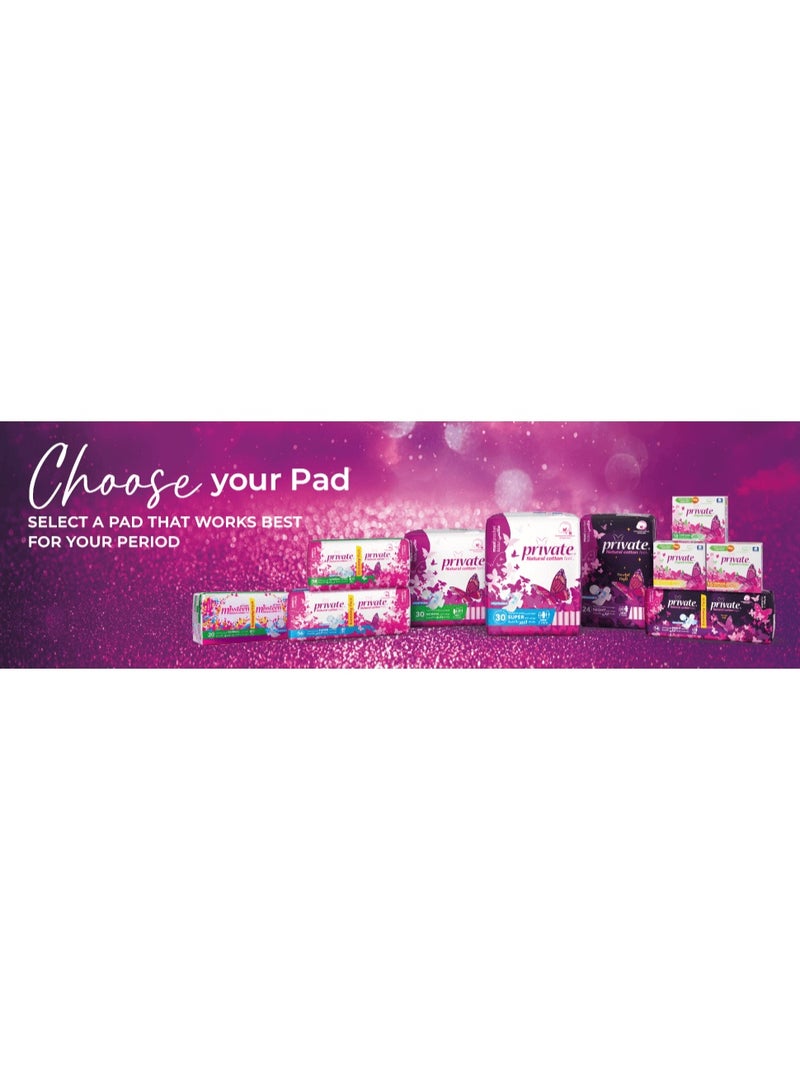 Private Natural Cotton Feel, Extra Thin,Normal Sanitary Pads,18 Pads - Image 4