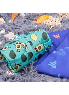 ALVABABY ALVABABY 2pcs Cloth Diaper Wet Dry Bags Waterproof Reusable with Two Zippered Pockets Travel Beach Pool Daycare Soiled Baby Items Yoga Gym Bag for Swimsuits or Wet Clothes  - Image 5