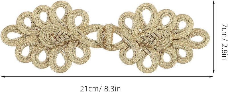 4 Pairs Cheongsam Clasp: Clip Fastener for Clothing - Retro Cloak Sweater Holder Cape Clasp Fashion Cardigan Button - DIY Sewing Accessories - Image 2