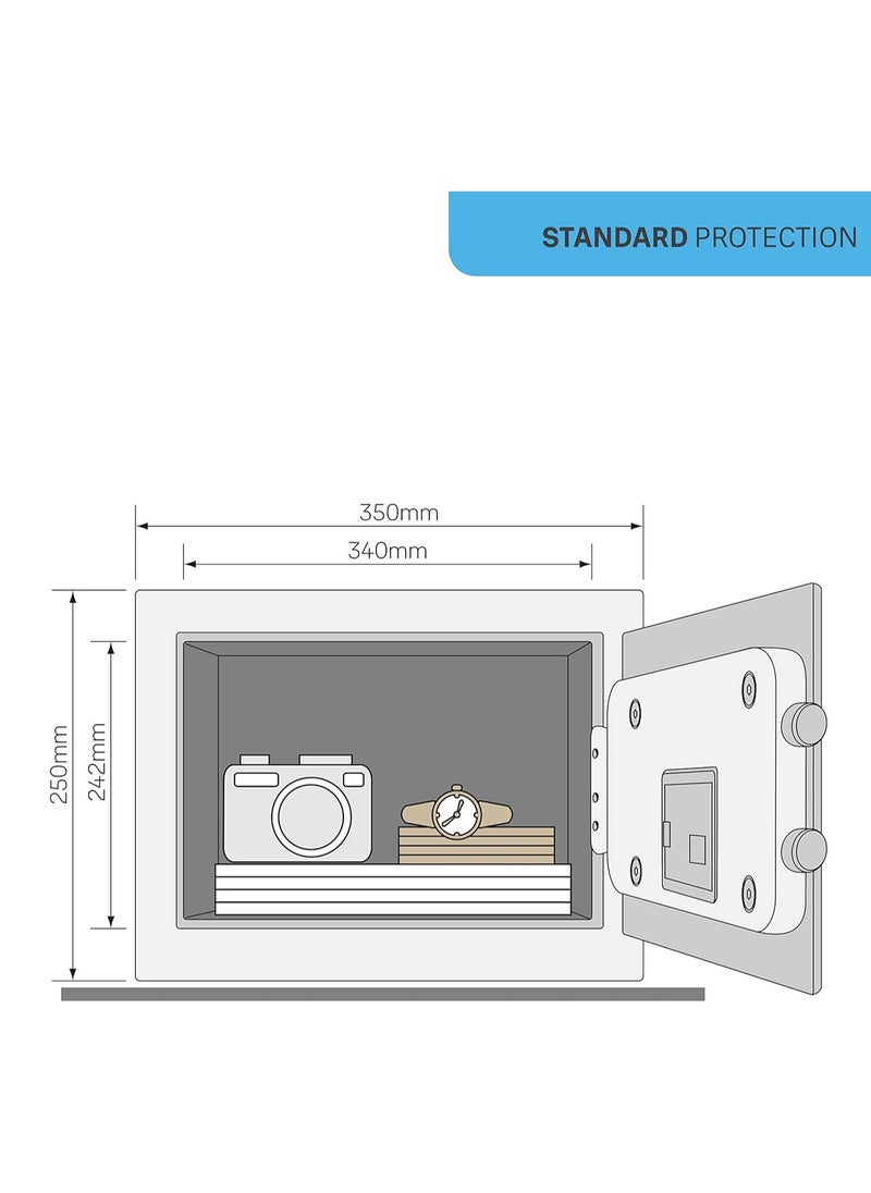 Yale - Yale, Electronic Safe Medium with Digital Keypad LED Light Indicators and Emergency Override Key - Image 1