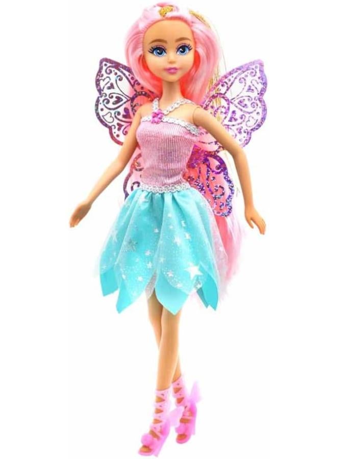 Funville Fairy Dolls Playset 4 Assorted Colors, 29 cm Height - Image 1