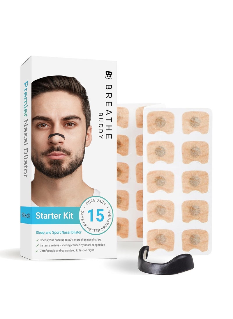 general Breath Inhalation Nasal Strip Starter Kit (15 pcs) - Increases oxygen intake, reduces snoring, improves sleep quality - Sweat resistant, nasal strip - Image 1