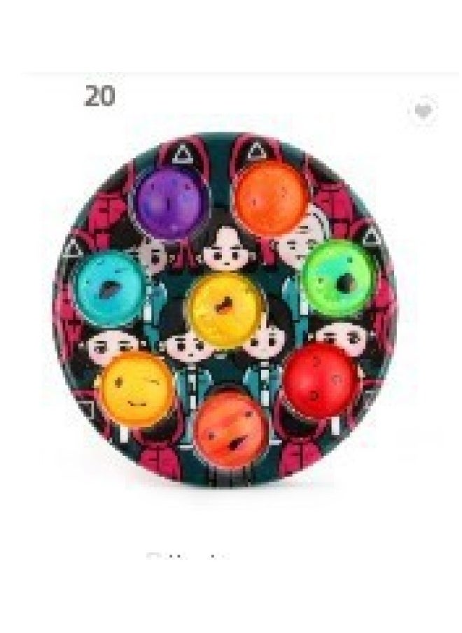 Decompression Toy Suit 5 Suit Decompression Key Chain Unlimited Rubik's Cube Decompression Finger Bubble Music Generation-Color:Face  - Image 1