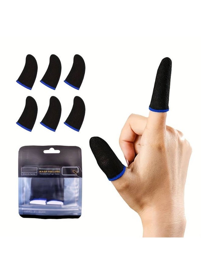 Three pairs - PUBG Mobile anti-sweat finger sleeves - PUBG gaming finger sleeves - Non-slip gloves for PUBG and shooting games - Multiple colors - Image 1
