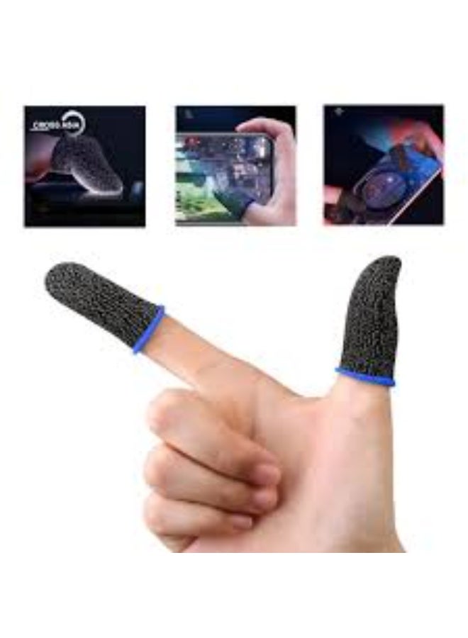 Three pairs - PUBG Mobile anti-sweat finger sleeves - PUBG gaming finger sleeves - Non-slip gloves for PUBG and shooting games - Multiple colors - Image 3