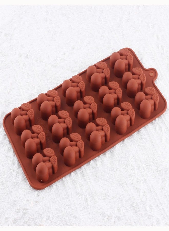 YIMINGMOLD قوالب سيليكون YIMINGMOLD بـ 15 تجويفًا على شكل كرز لصنع الشوكولاتة والحلوى الصلبة، طقم من قطعتين - Image 5