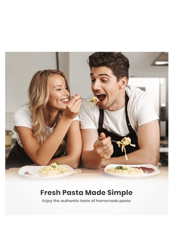 Enjoylifeme - Premium Pasta Maker Machine: 150mm Roller with Cutter, 7 Adjustable Thickness Settings, Detachable Dual-Blades, Hand Crank - Homemade Spaghetti, Fettuccine, Lasagna, Ravioli, and Farfalle - Image 1