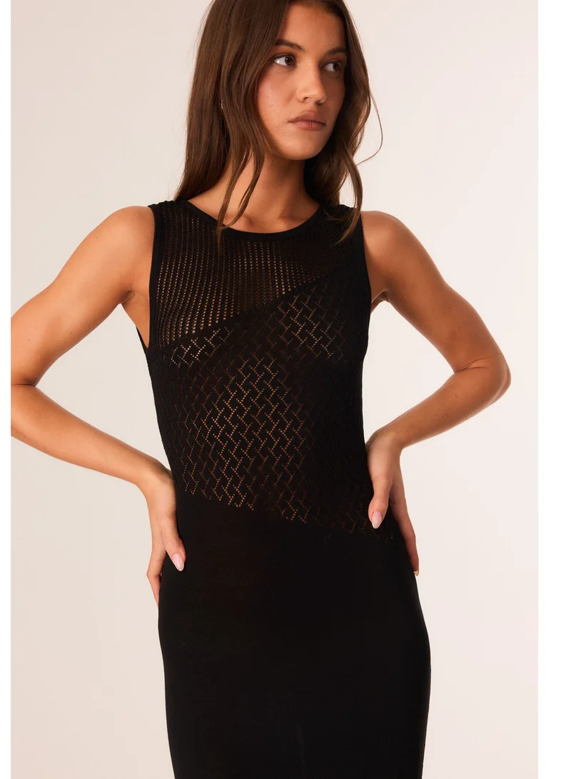 Sndys  Marley Sheer Knit Maxi Dress for Women | Best Price UAE