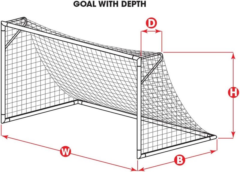Kwik Goal شبكة كرة القدم الملتوية 3 مم - Image 4